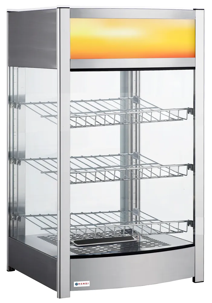 Vitrine de table chauffante, HENDI, 97 litres, 230V/800W, 460x467x(H)785mm