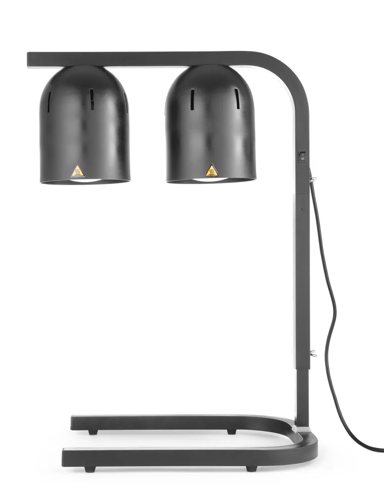 Portique chauffe-plat avec 2 lampes infrarouges, HENDI, Argent, 230V/250W, 453x360x(H)790mm