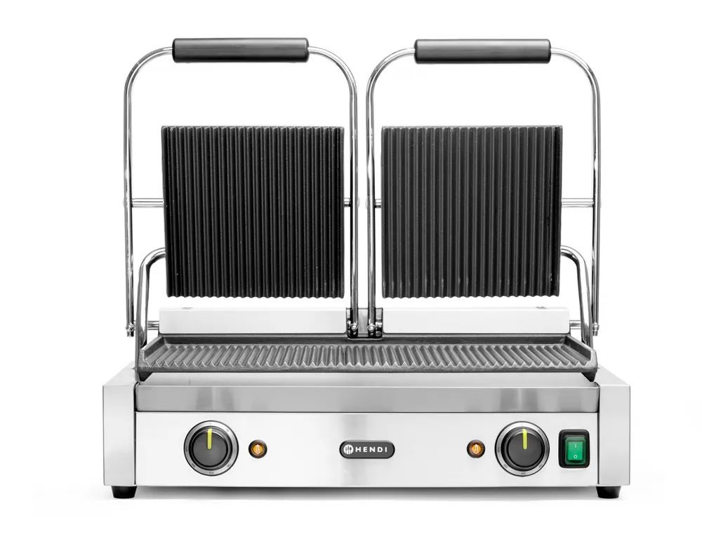 Grill de contact - modèle double HENDI 263709