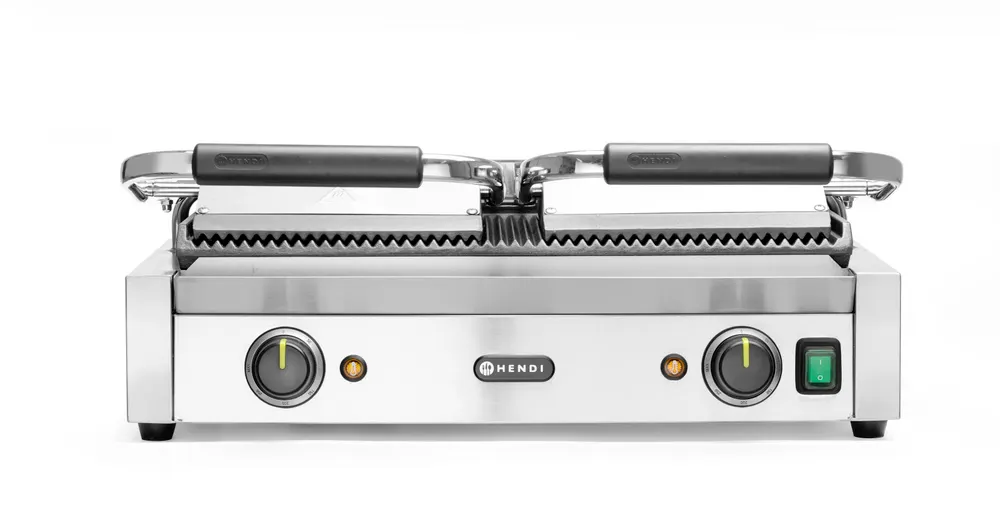 Grill de contact - modèle double HENDI 263709