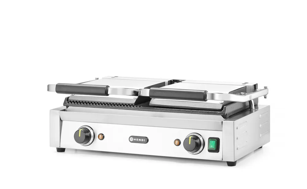 Grill de contact - modèle double HENDI 263907