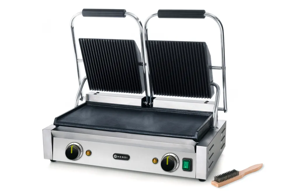 Grill de contact - modèle double HENDI 263808