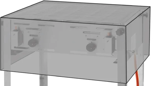 Housse de protection, HENDI, Grill- / Roast- Master Maxi 154717 154878, 720x560x(H)360mm