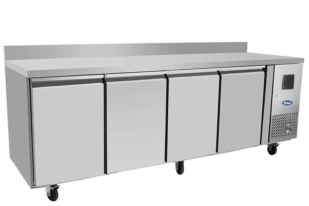 TABLE POSITIVE 4 PORTES GN1/1 DIM 2230x700x840 ATOSA EPF3442GR-SB