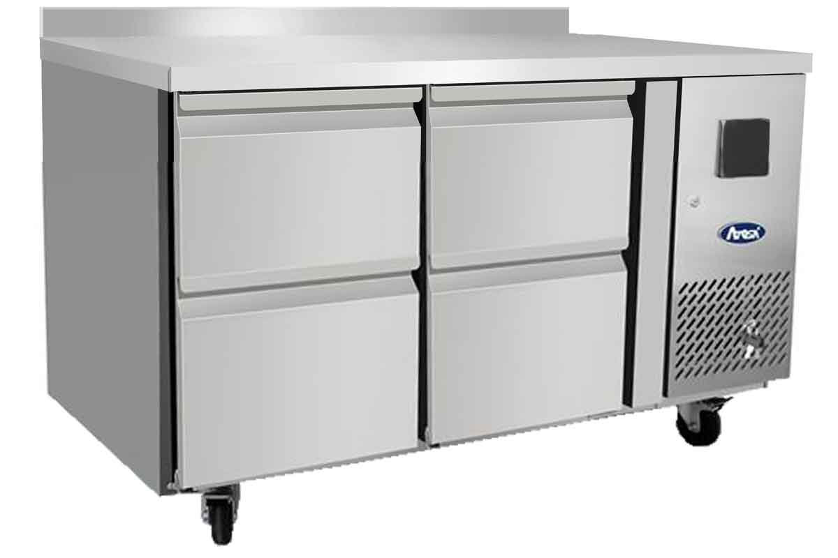 TABLE POSITIVE 4 TIROIRS DIM 1360x700x840 ATOSA EPF3522GR-SB