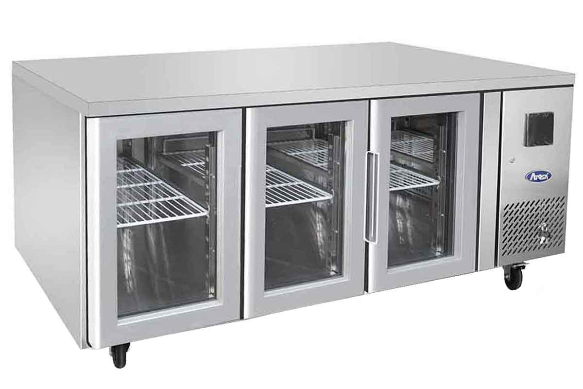 TABLE POSITIVE VITREE 3 PORTES DIM 1795x700x840 ATOSA EPF3731GR