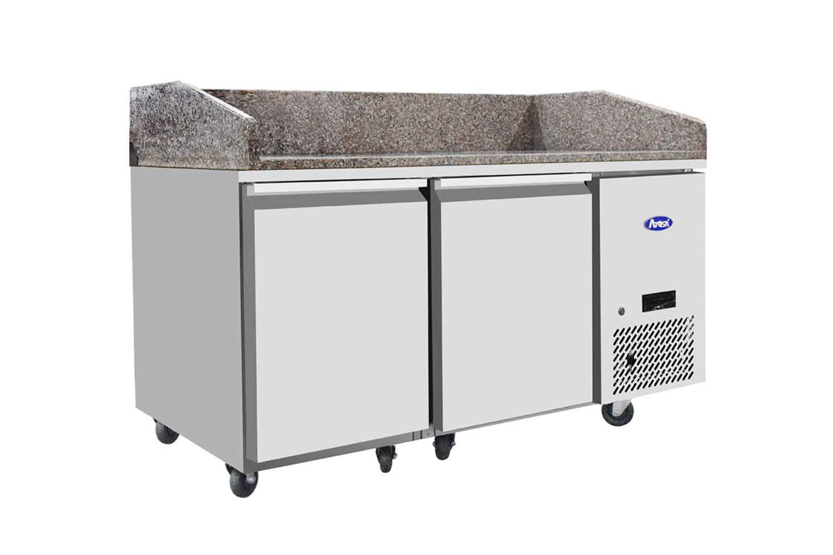 TABLE A PIZZAS 2 PORTES 400X600 DIM 1510x800x825 ATOSA EPF3495GR