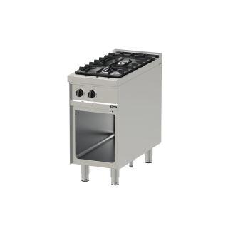 FOURNEAU GAZ 2 FEUX - ARMOIRE OUVERTE - SERIE 900 - 20 KW