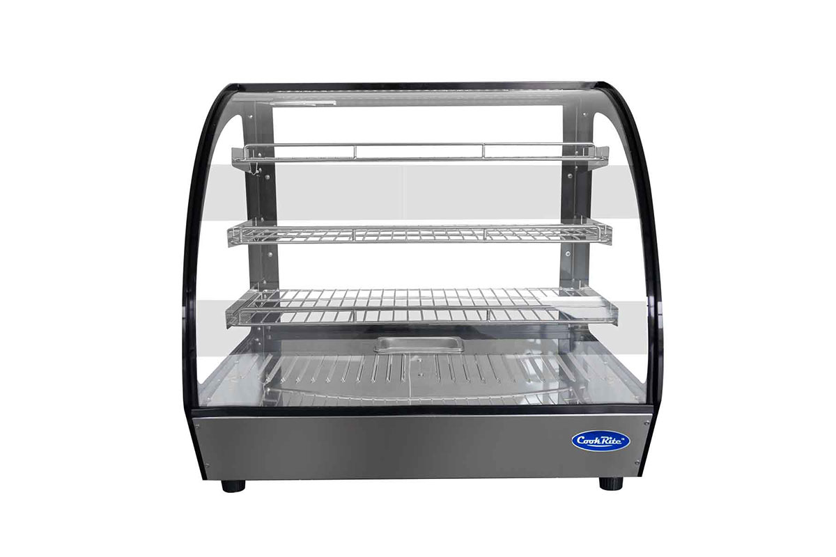 VITRINE BOMBEE CHAUFFANTE 125L DIM 700x580x678 ATOSA WHY125L-B