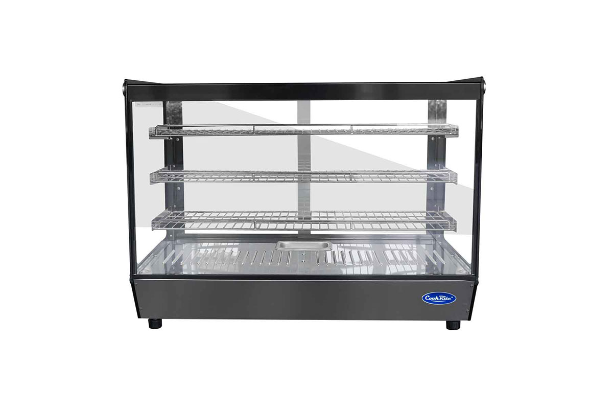 VITRINE DROITE CHAUFFANTE 150L DIM 700x570x678 ATOSA WHF150L-B