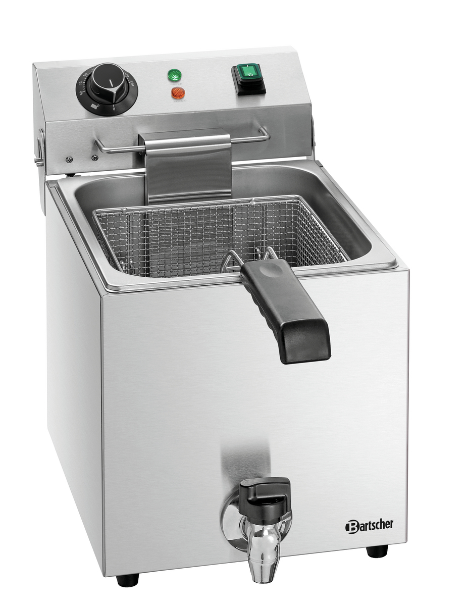Friteuse électrique à poser SNACK III Plus avec robinet de vidange- 8 litres - BARTSCHER - A162823E