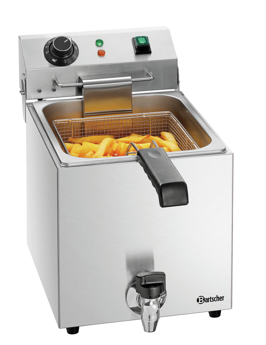 Friteuse électrique à poser SNACK III Plus avec robinet de vidange- 8 litres - BARTSCHER - A162823E