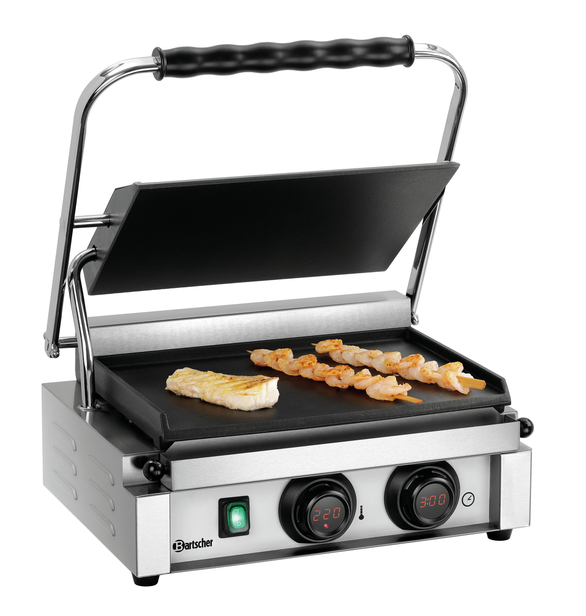Grill panini lisse Panini-MDI 1G - régulation digitale - BARTSCHER -  A150979