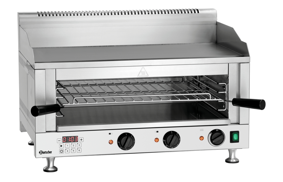 Combiné grill salamandre / plaque à snacker électrique 6640 - BARTSCHER - 100533