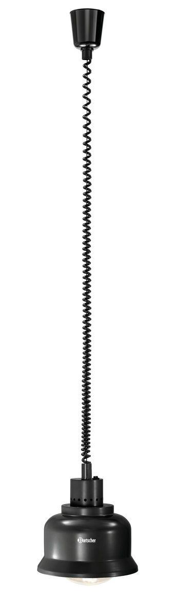 Lampe chauffante rétractable IWL250D SW - noir - BARTSCHER - 114273