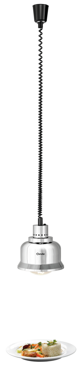 Lampe chauffante rétractable IWL250D CHR - argent brillant - BARTSCHER - 114279
