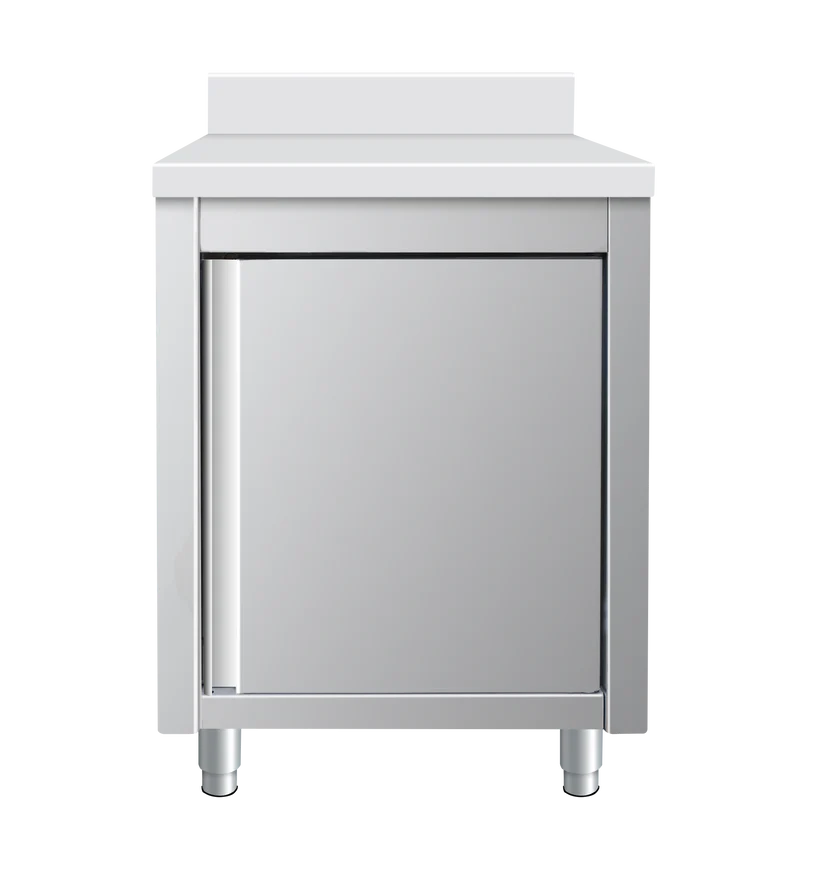 Placard en inox adossé - porte battante - 600x700x950mm SKYRAINBOW-THASR67A