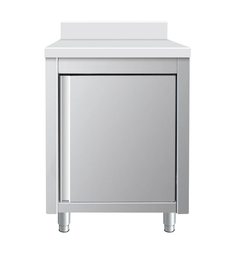 Placard en inox adossé - porte battante - 600x700x950mm SKYRAINBOW-THASR67A