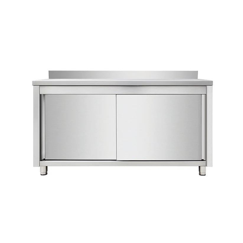 Placard en inox adossé - porte coulissante - 2000x600x950mm  SKYRAINBOW-THASR206A