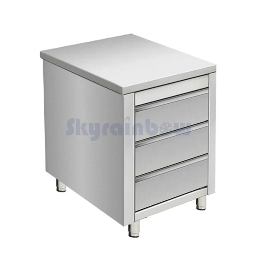 Placard en inox - 3 tiroirs ( Stainless steel cabinet) SKYRAINBOW-THSS3R57
