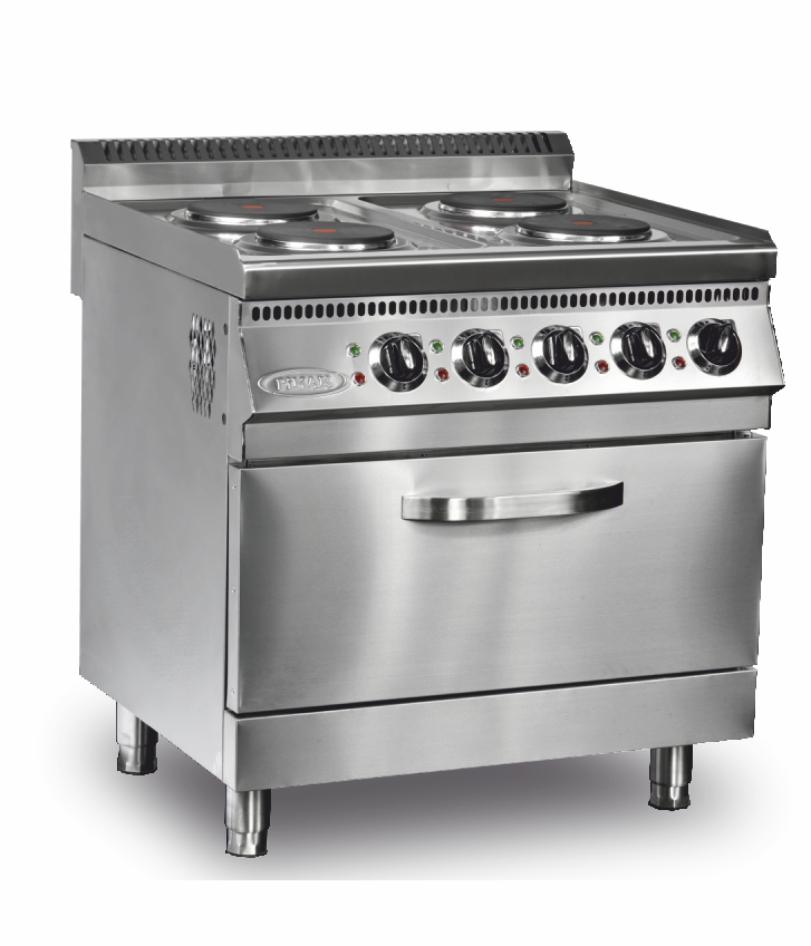 Piano 6 feux sur four ELECTRIQUE - PIMAK - 7OSFE-M182-3