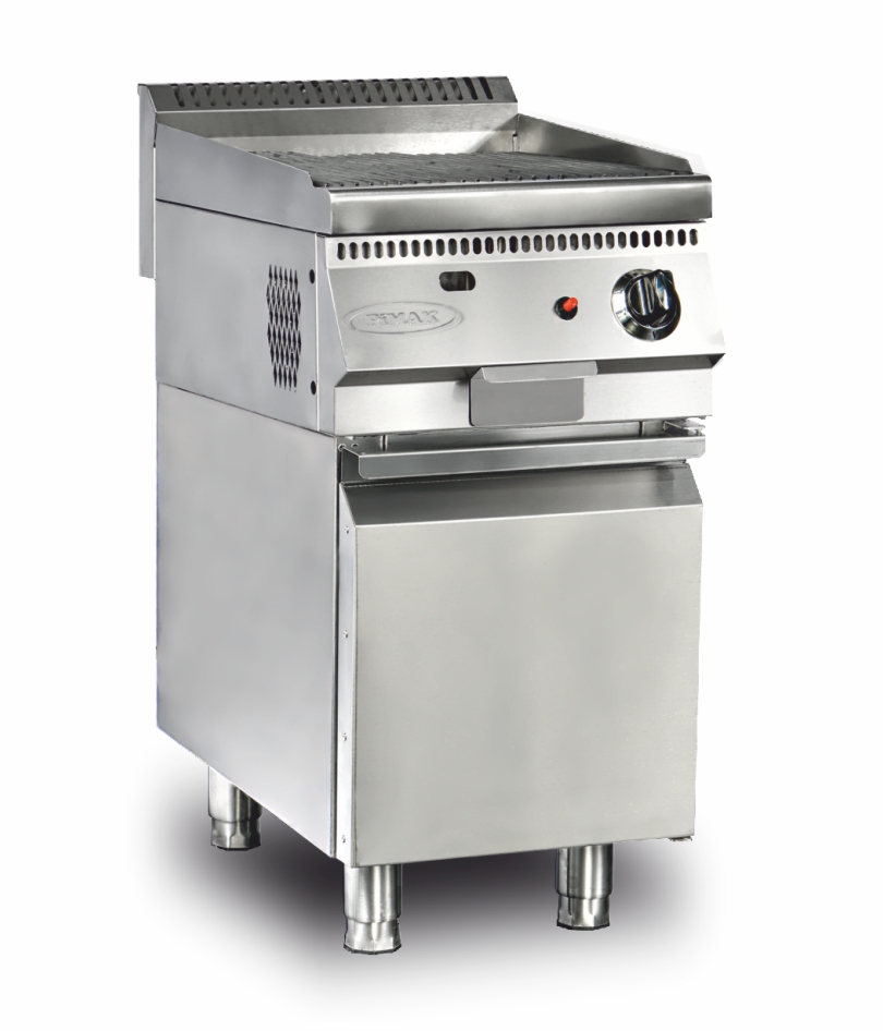 Grill à pierre de lave 80cm à GAZ à poser - PIMAK - LTI1/7OSD-M170-3