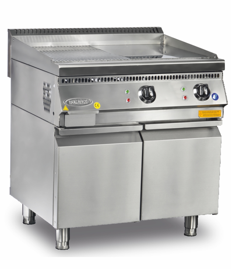 Plaque à snacker lisse 80cm ELECTRIQUE sur coffre -  PIMAK -   90SD-M065E