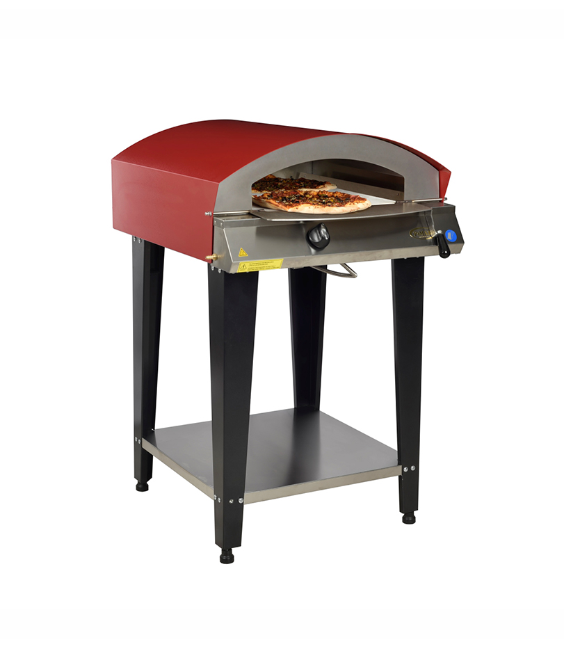 Four à pizza et lahmacun à GAZ - 4 pizzas 61x61cm - PIMAK -TTFG-85