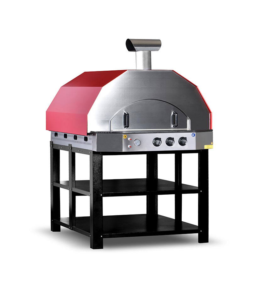 Four à pizza à GAZ  Ø31 x 4 pizzas - PIMAK -  TTFG-100