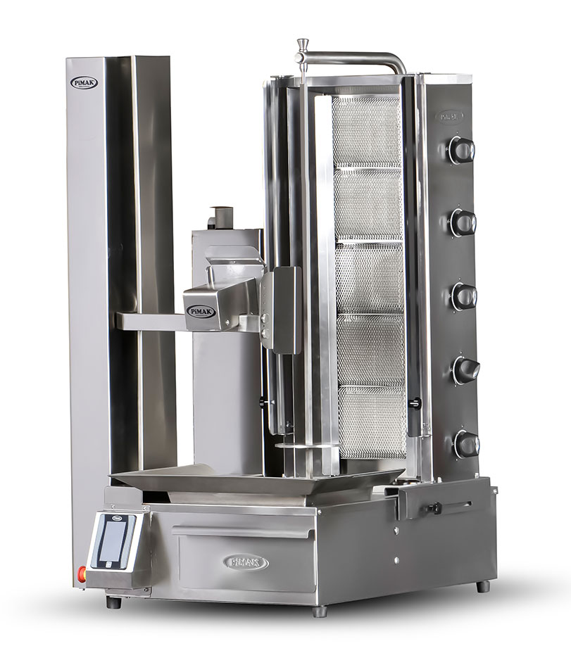 Robot Kebab automatique à GAZ 5 feux - PIMAK - PDR100-G