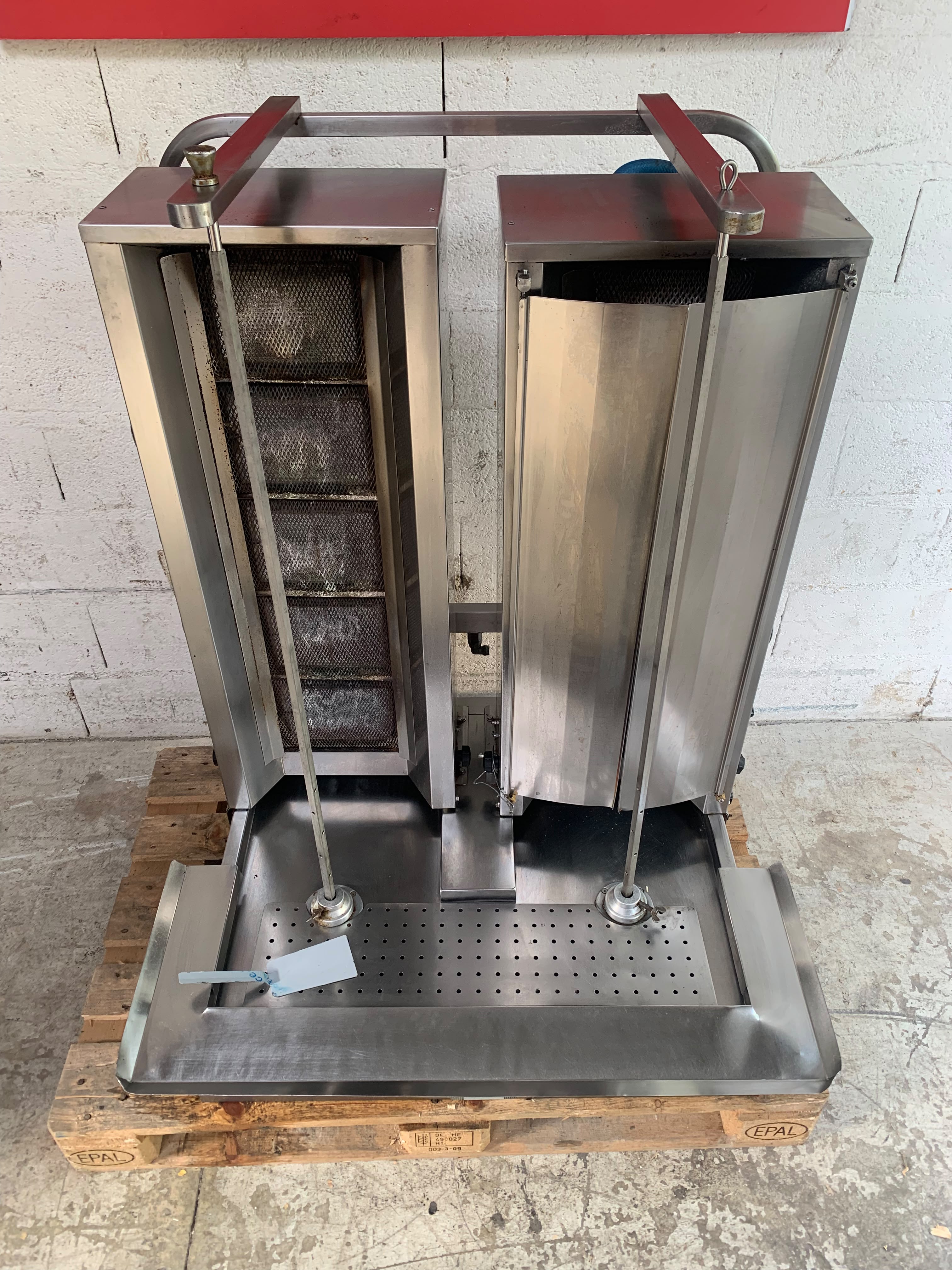 Machine à kebab double broche 5+5 à GAZ - PIMAK - DO2/M77-5+5