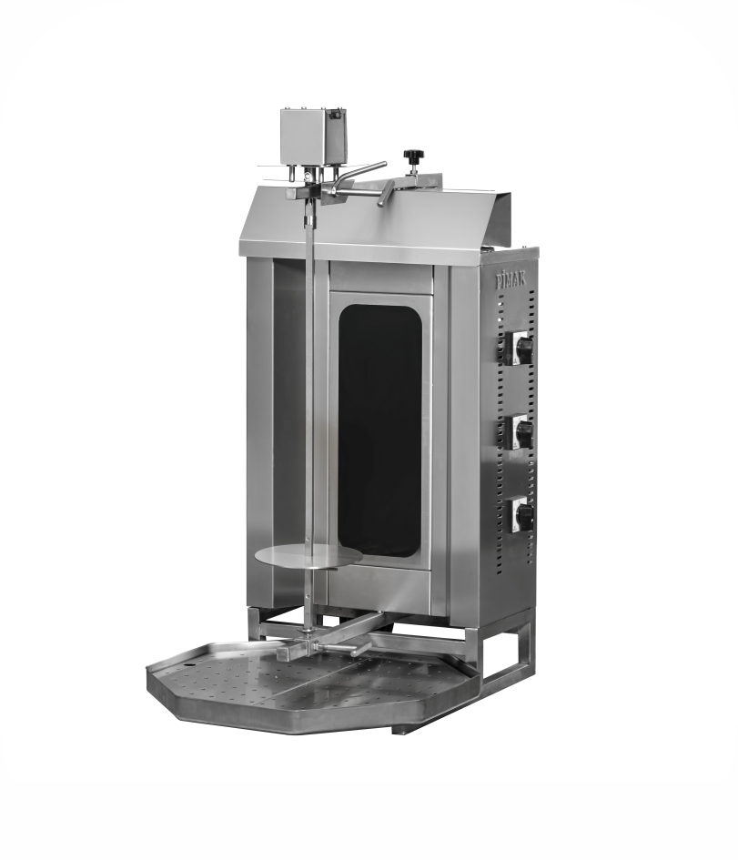 Machine à Doner kebab ELECTRIQUE vitrocéramique moteur en haut - PIMAK - M077-3C