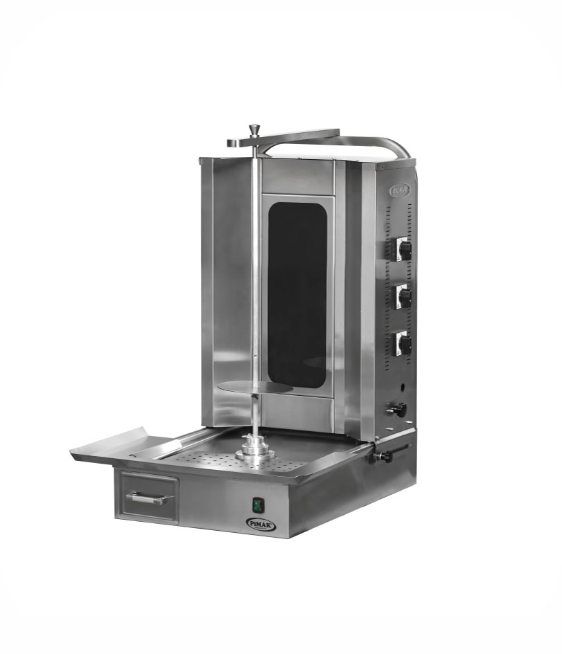 Machine à Doner kebab ELECTRIQUE vitrocéramique moteur en bas - PIMAK -  M077-3E