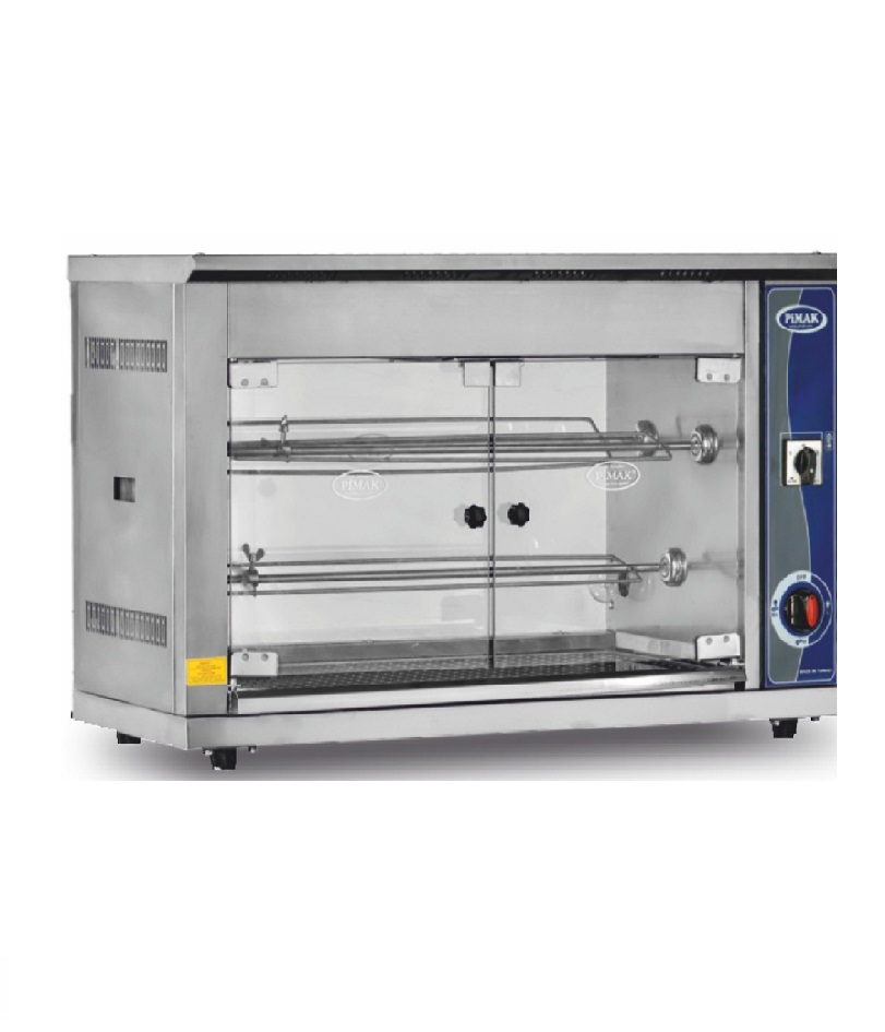 Rôtissoire à poser éco 3 broches / 12 poulets à GAZ - PIMAK -  M003
