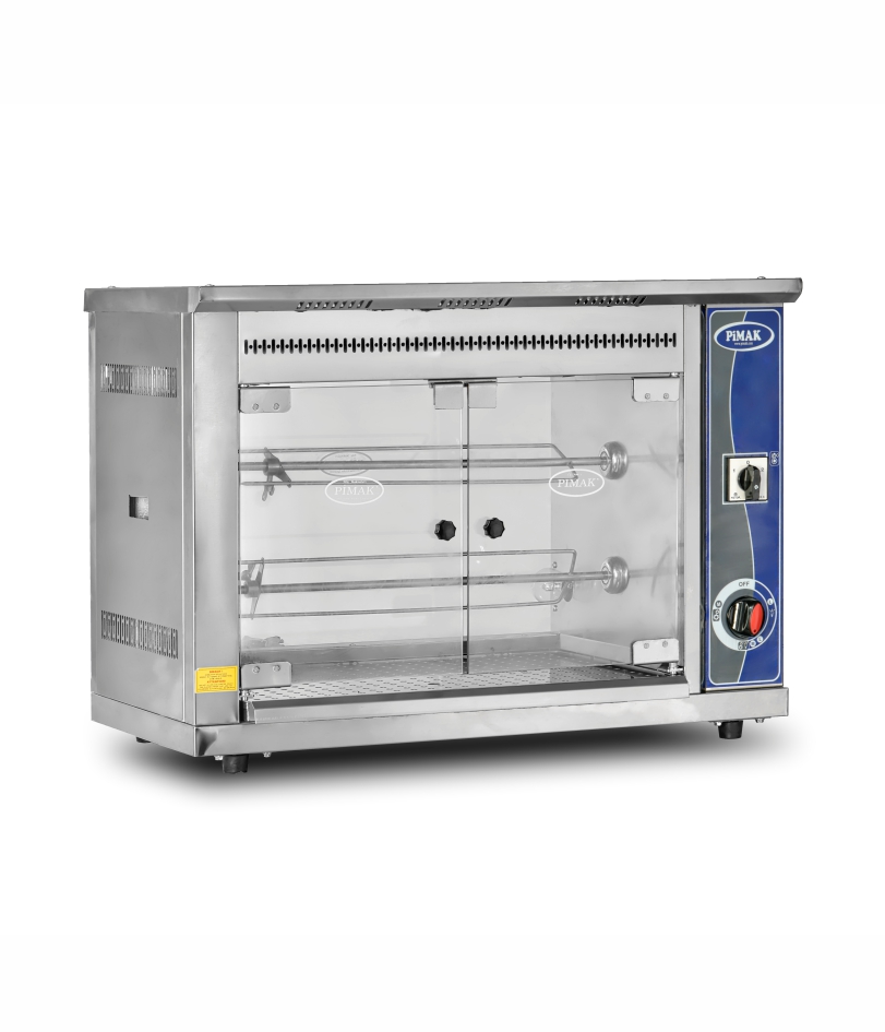 Rôtissoire à poser éco 2 broches / 6 poulets à ELECTRIQUE - PIMAK -  M001-E