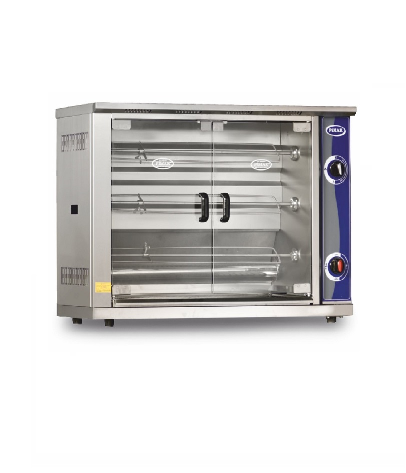 Rôtissoire pro murale 3 broches à poser 12 poulets à GAZ - PIMAK -  PI1/M003-DG