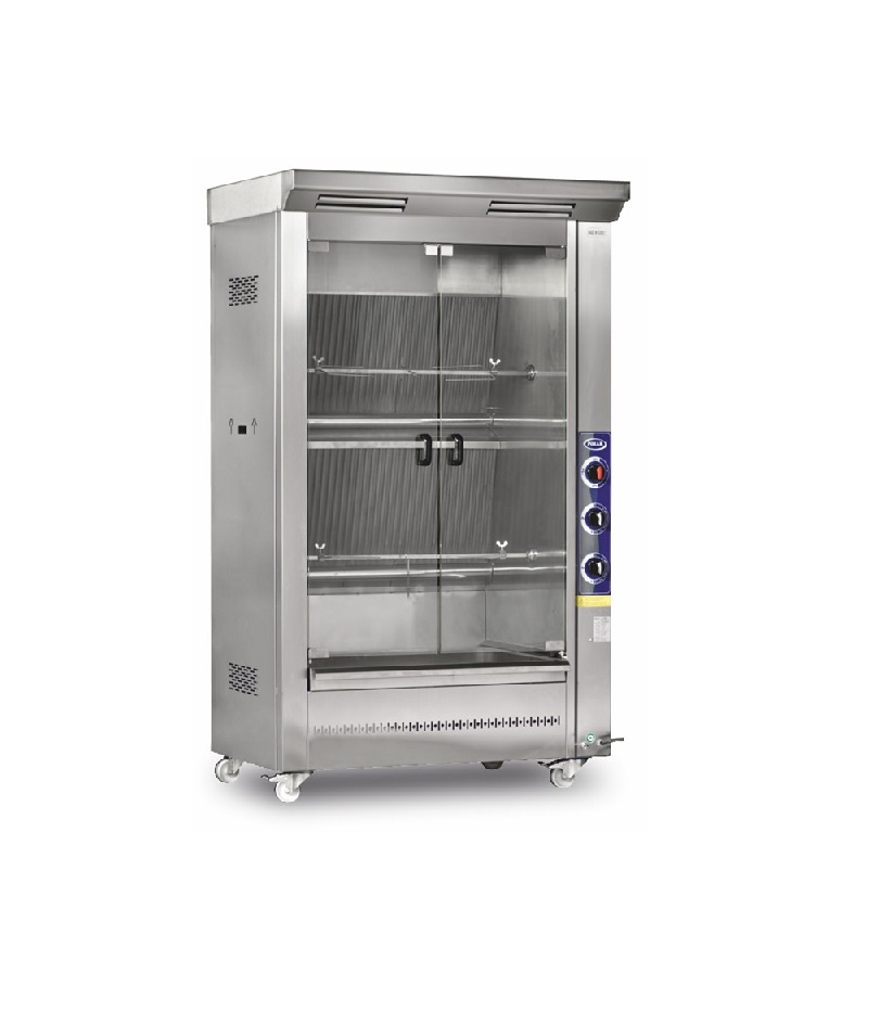 Rôtissoire à mouton, agneau ou cochon de lait à GAZ 3 broches - PIMAK -  KC-M007