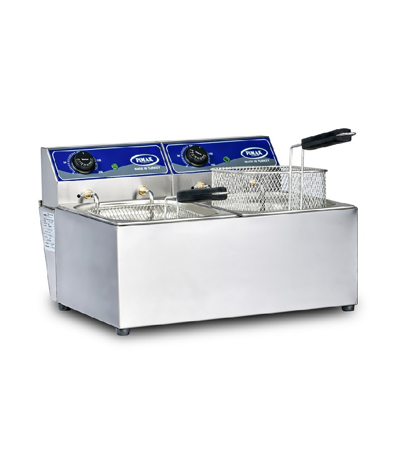 Friteuse à poser éco 8+8L ELECTRIQUE - PIMAK -  M060-1