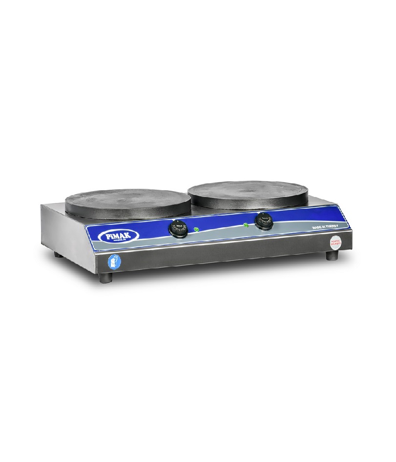 Crêpière double 2 x Ø 35cm à GAZ - PIMAK -  M098-G