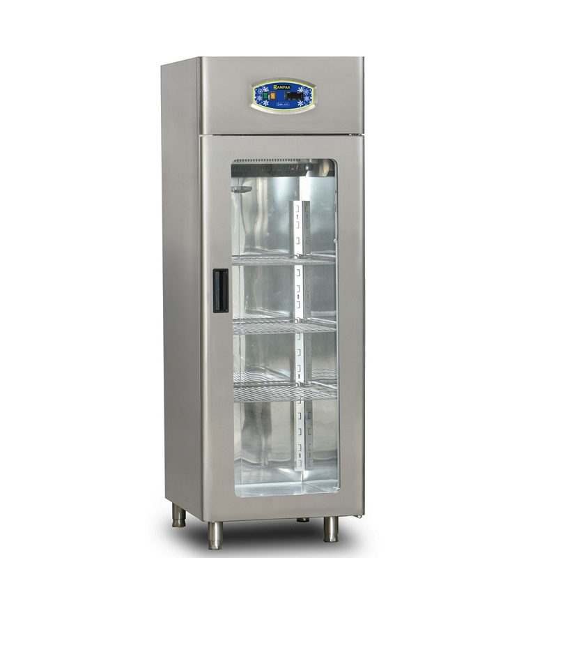 Armoire 1 porte vitrée positive 700L - DAMPAK -  22DBF1C-GN