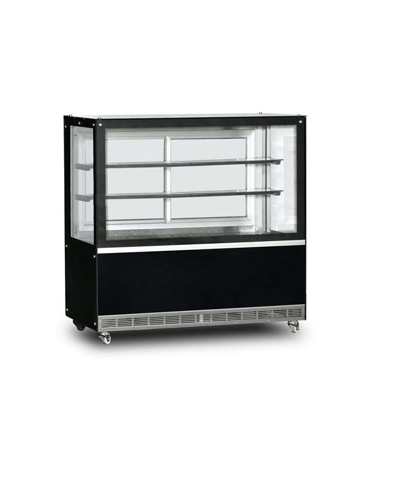 Vitrine droite d’exposition chauffantes sur roulettes 100cm - DAMPAK -  22P0F0D-SC