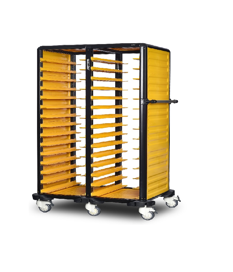 Chariot à plateau - fermé sur les côtés double 15 niveaux - GASTROLLEY -  G.ST.150.D.2