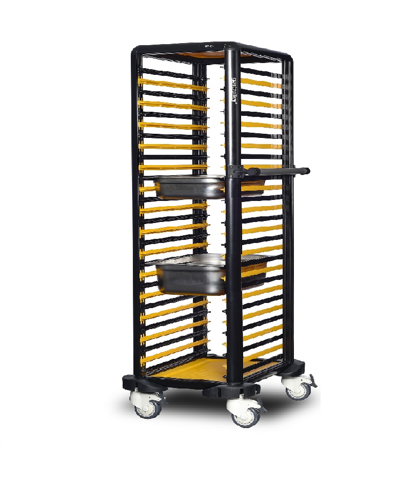 Chariot de transport bacs GN 1/1 tout ouvert simple - GASTROLLEY- G.GN.150.S.1