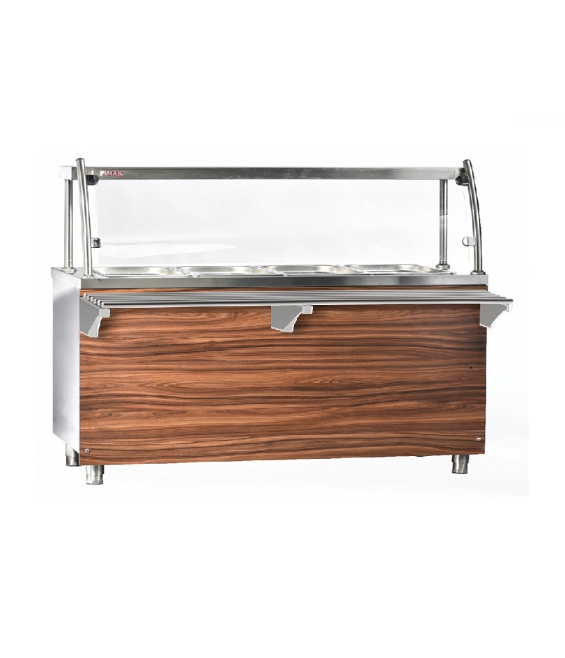 Bain Marie à eau 120cm 3 x GN1/1 à GAZ - PIMAK -  BE/M037-3S