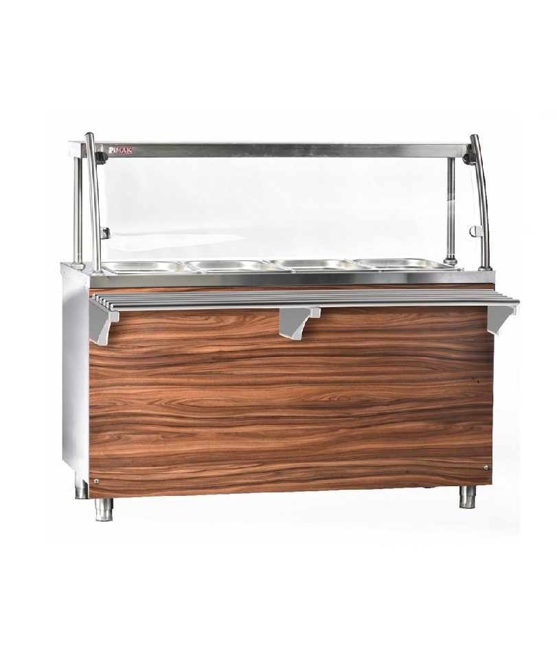 Bain Marie sec 150cm 4 x GN1/1 à GAZ  - PIMAK -  BE/M037-4K