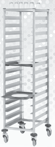 Chariots à vaisselle pour la cuisine simple pour plateaux 37x53cm - PIMAK -  MB-152T