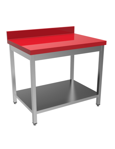 Table dessus polyéthylène avec étagère basse 140x60cm - PIMAK -  PİMAK.14060.51