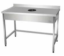 Table avec trou vide à ordure 100x60cm - PIMAK -  PİMAK.2810060