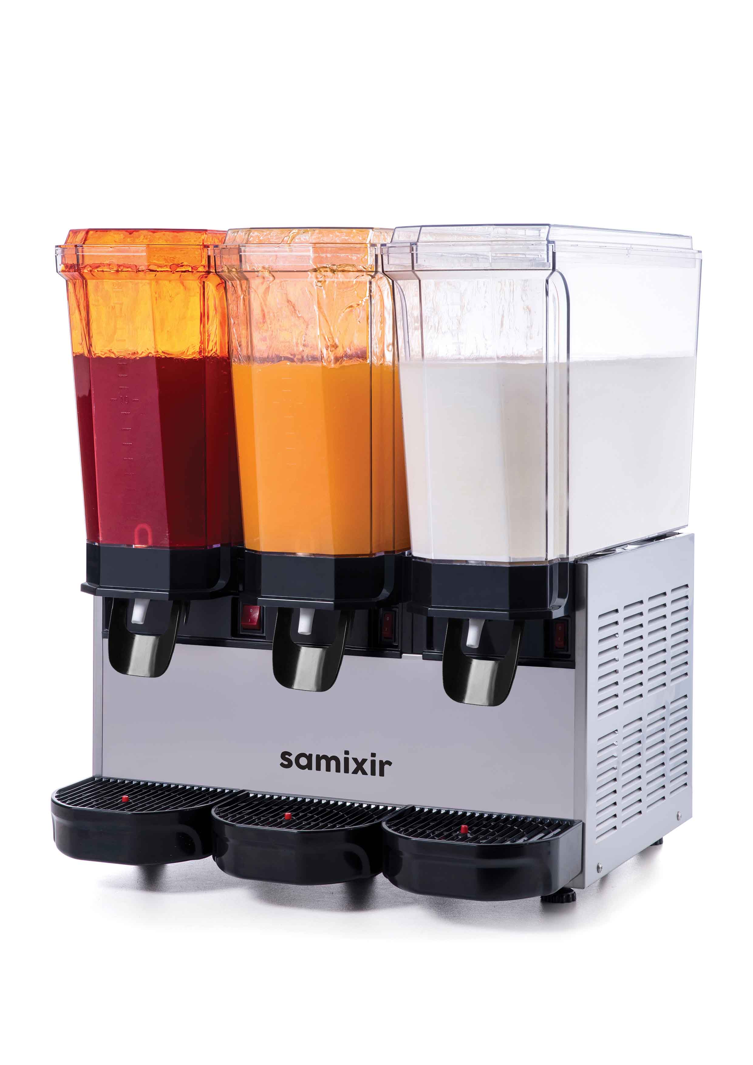 60.SSMI.R290 20+20+20 L CLASSIQUE TRIPLE PULVÉRISATION+PULVÉRISATION+MÉLANGEUR ACIER INOXYDABLE R290 SAMIXIR