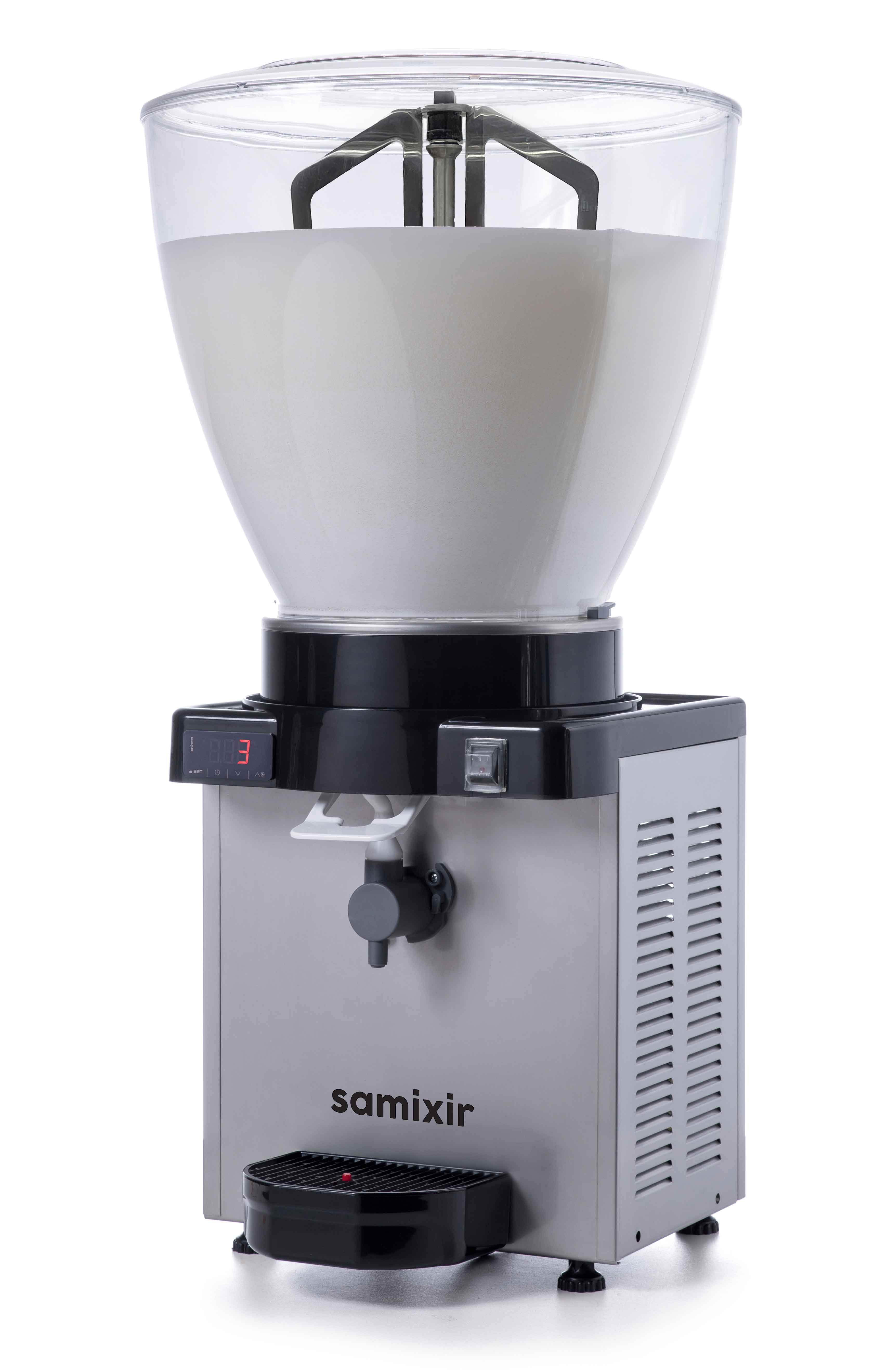 KAM40.DI.R290 MÉLANGEUR À AYRAN PANORAMIQUE 40 L ÉLECTRONIQUE EN ACIER INOXYDABLE R290 SAMMIXIR